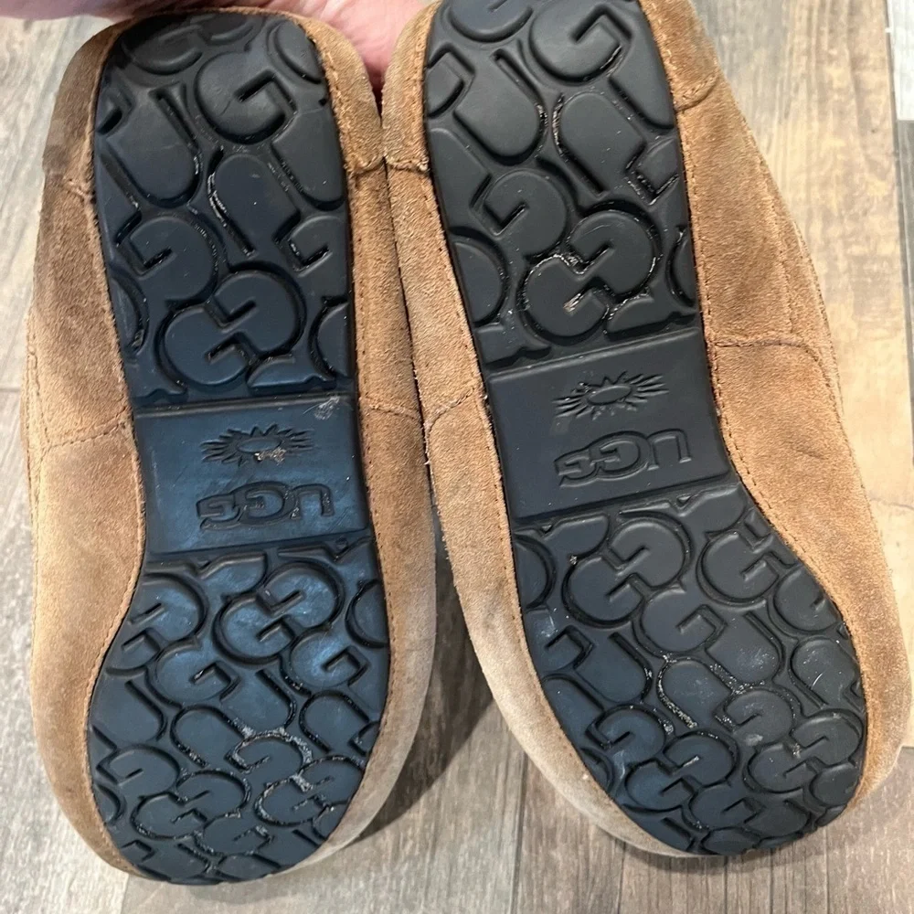 UGG Ascot Mens Slipper moccasin Loafers Slip On Casual Suede 1101110 Size 10